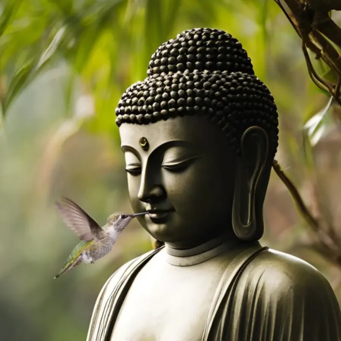 Buddhastatur als Symbol für die Fortbildung in buddhistischer Psychologie