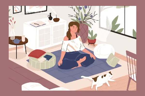 Cover zum Beitrag über ein Wohnzimmer-Retreat - ein Stille-Retreat zu Hause